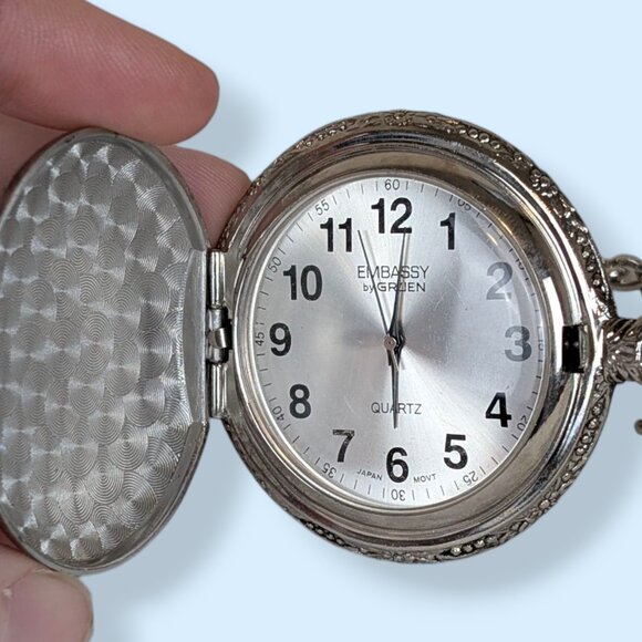 V. Embassy by Gruen Grandpa Pocket Watch - Picture 2 of 6